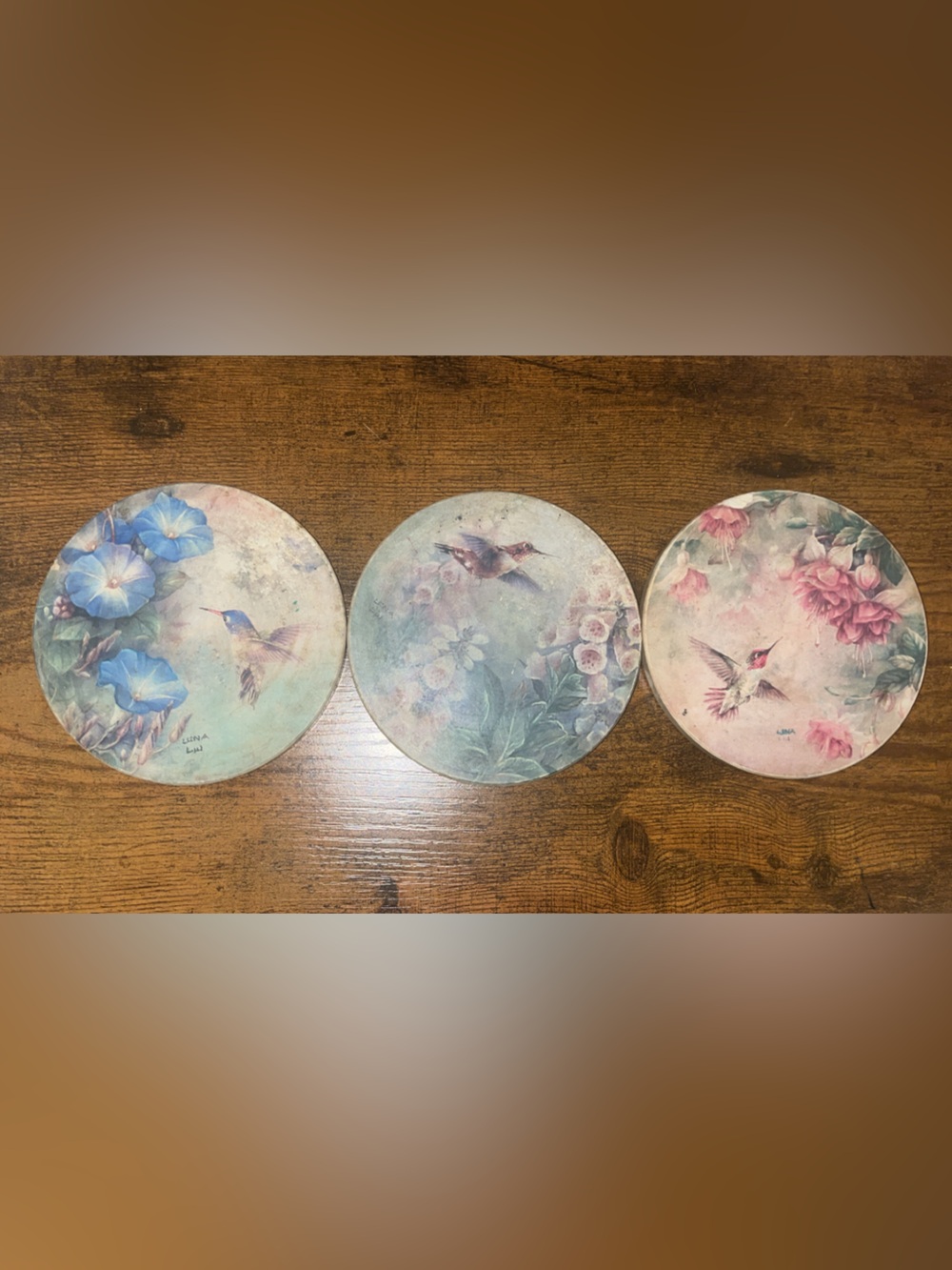 Vintage CoasterStone by Lena Liu Hummingbird Collection